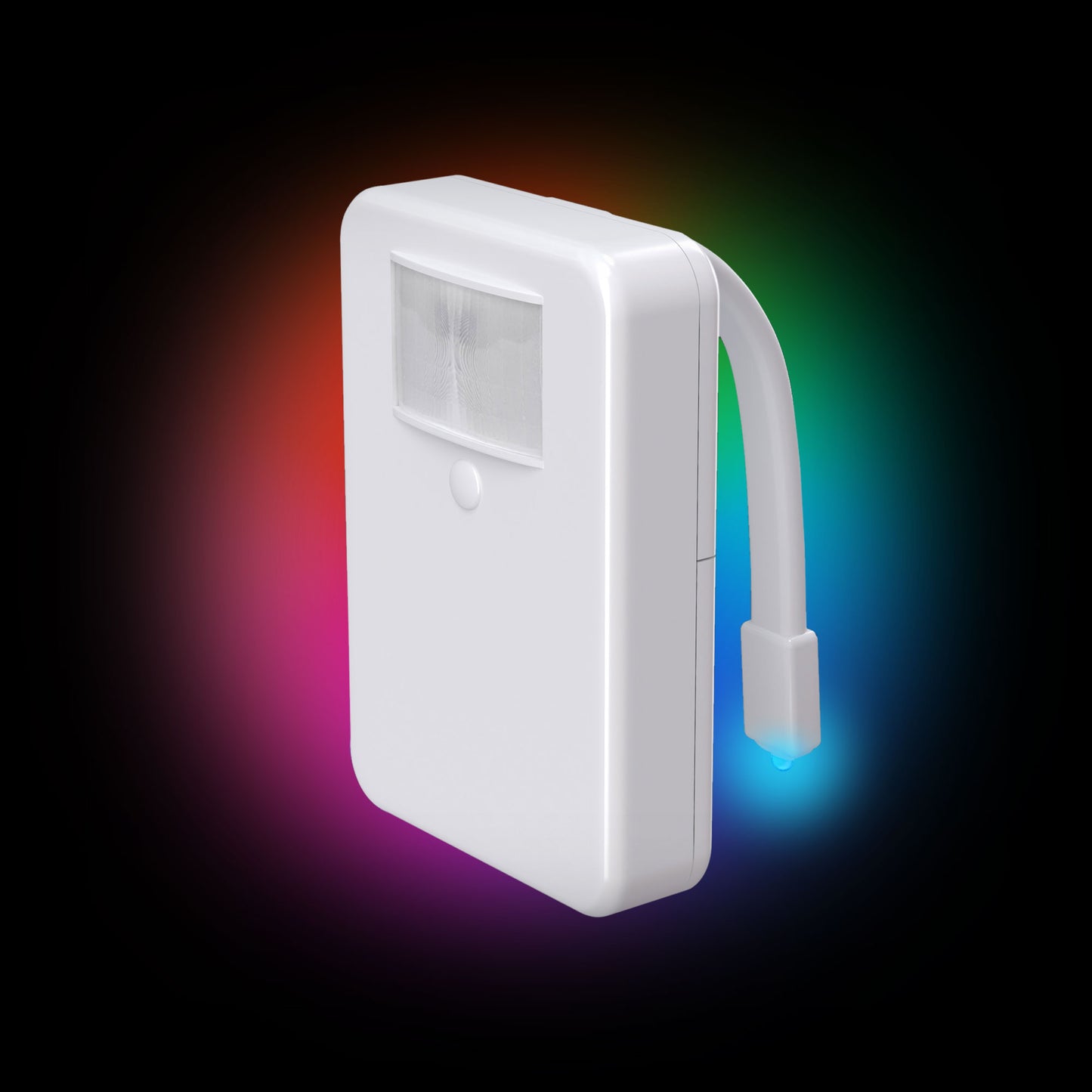 Advanced 16-Color Infrared-Sensor LED Toilet Light, Internal Memory, Light Detection (White)